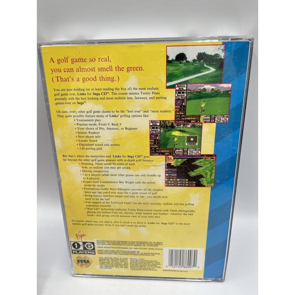 Links The Challenge Of Golf Sega CD Complete In Box With Manual & Poster - Picture 2 of 8